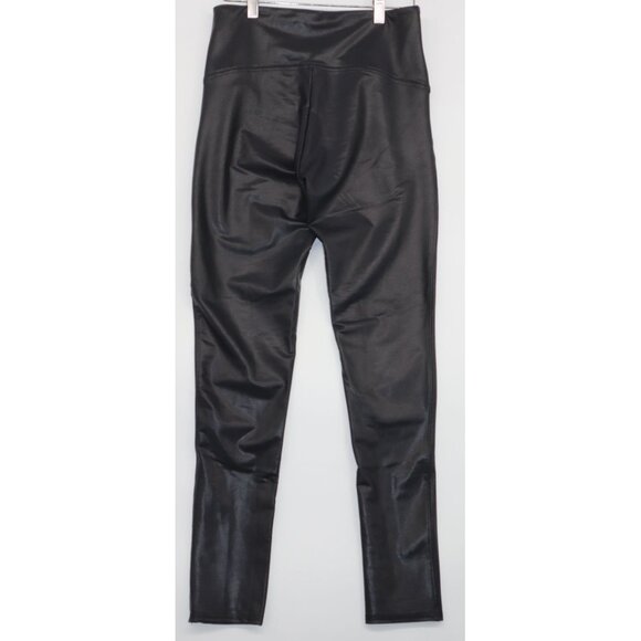Jane & Bleecker Womens Faux Leather Leggings X-Large Black Nylon & Elastane - Picture 6 of 8
